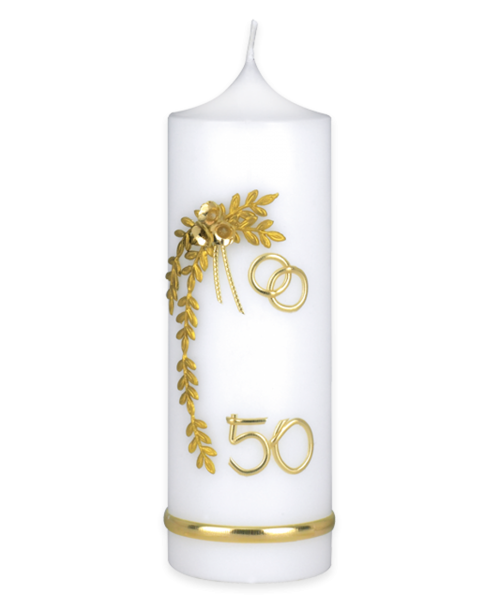 Goldhochzeitskerze Nr. 412